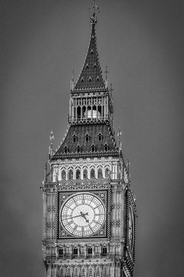 big ben black and white