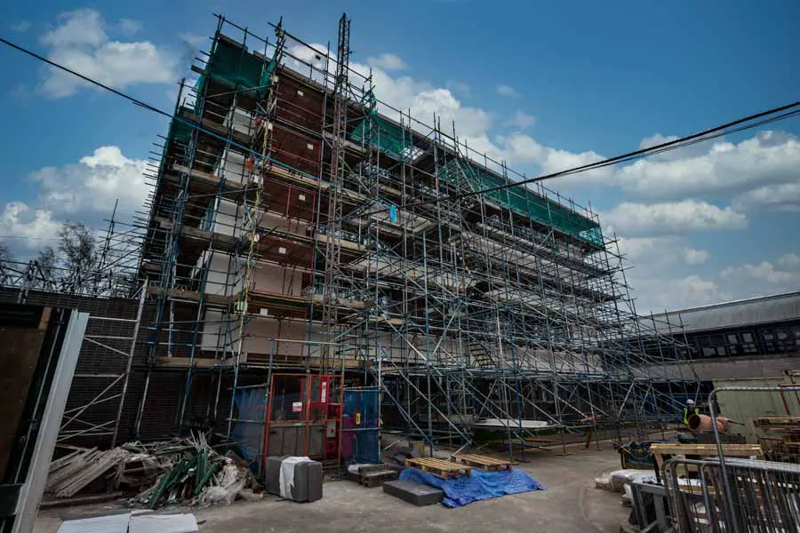 Scaffolding at Horndean Technology College
