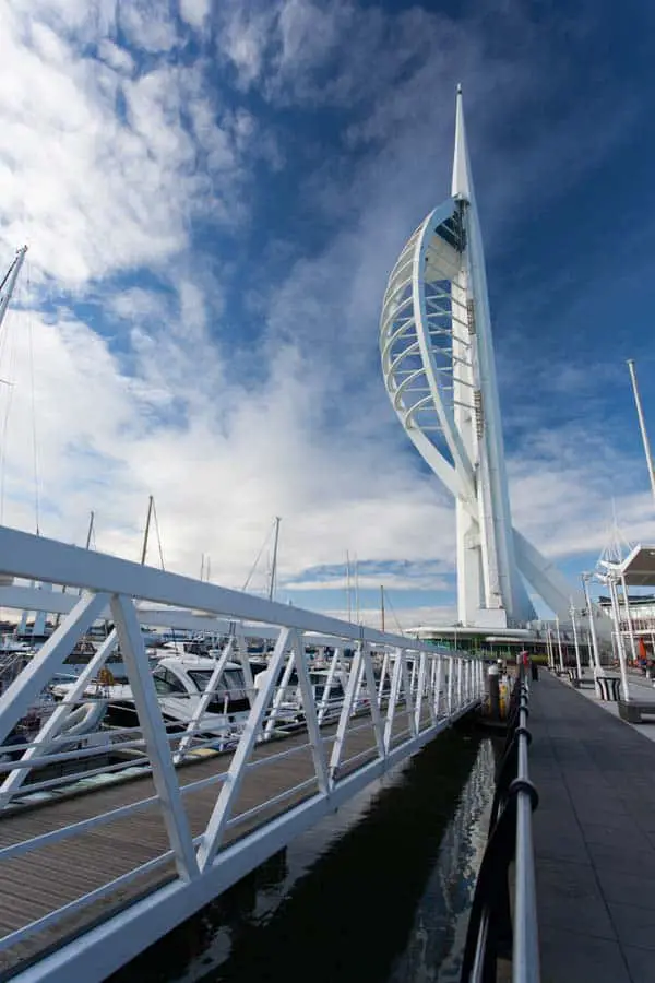 The spectacular Spinnaker Tower in Portsmouth