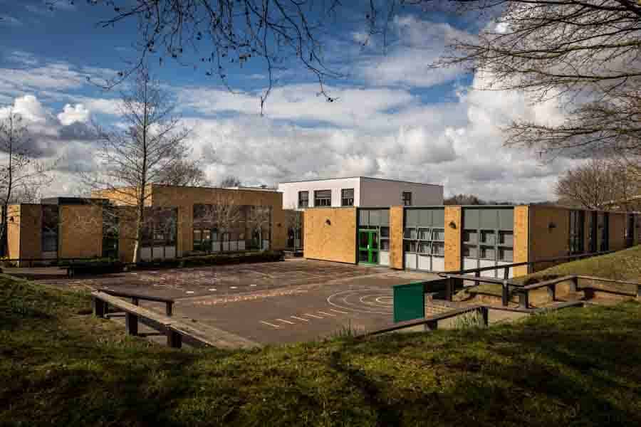 Fair Oak Junior School after recladding