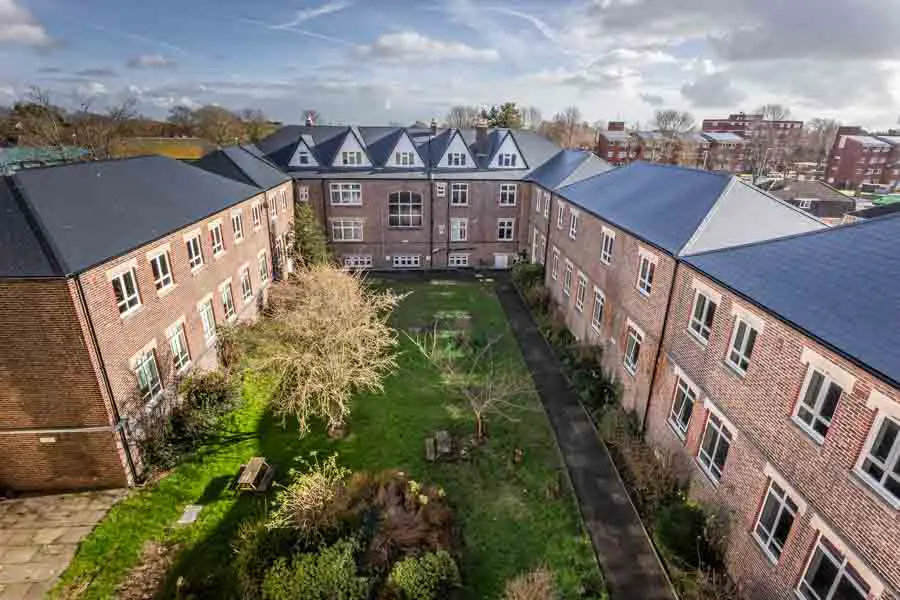 New roof at Trafalgar School in Portsmouth photographed by Rick