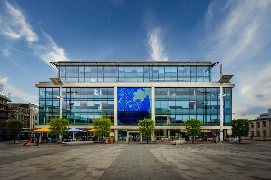 Guildhall Square at the University of Southampton by Rick McEvoy