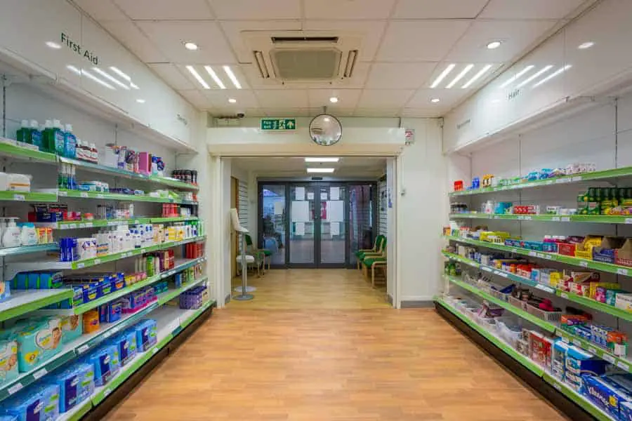 Outpatients Pharmacy at the University Hospital Southampton