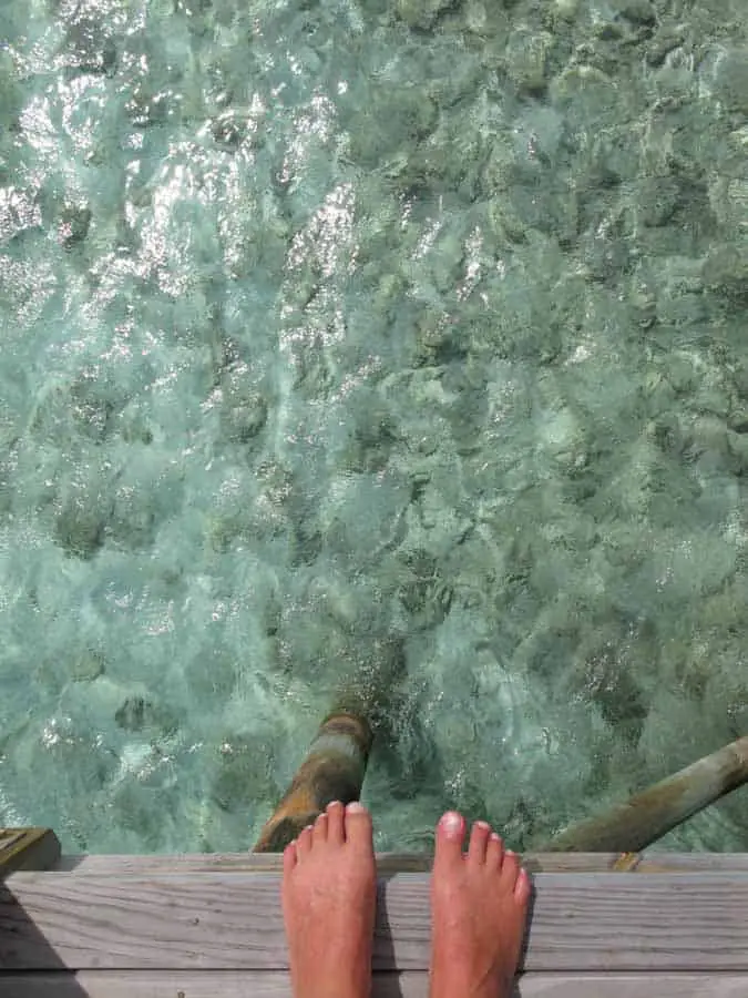 My feet in the Maldives!