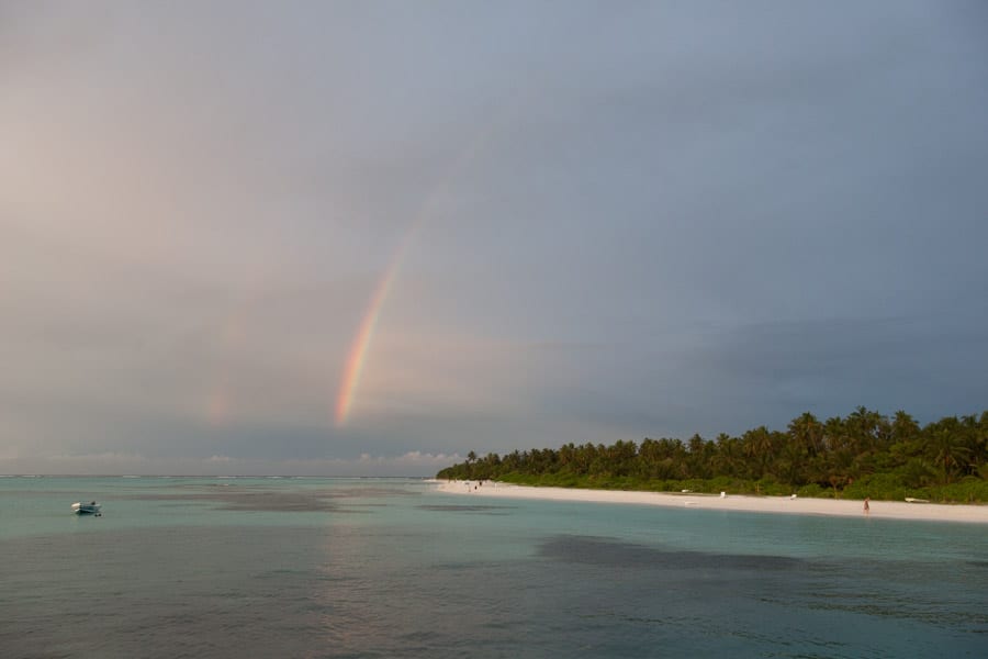 Rainbow in the Maldives