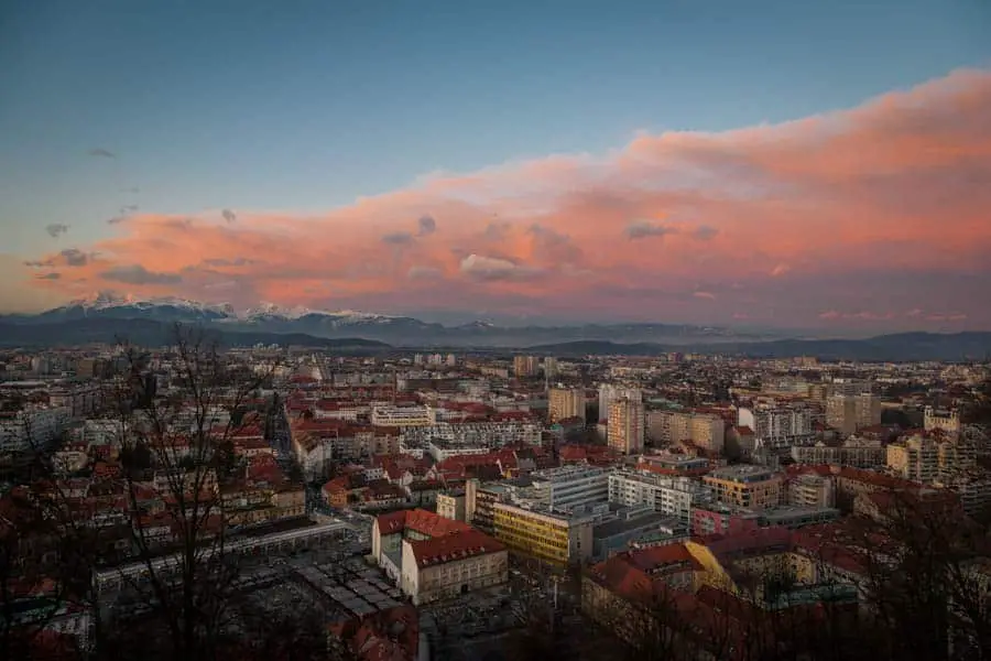 Stunning views of Ljubljana, Slovenia