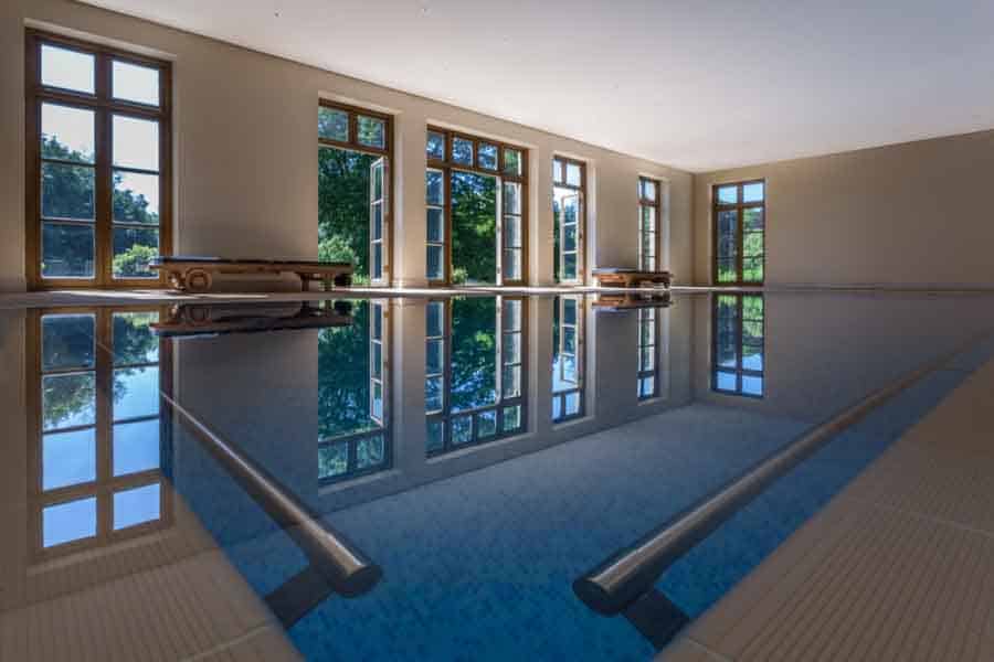 Swimming pool in a Dorset house