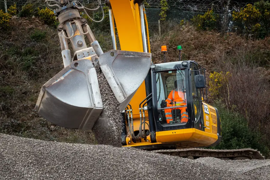 Photo taken at a live rail siding gravel facility in Dorset