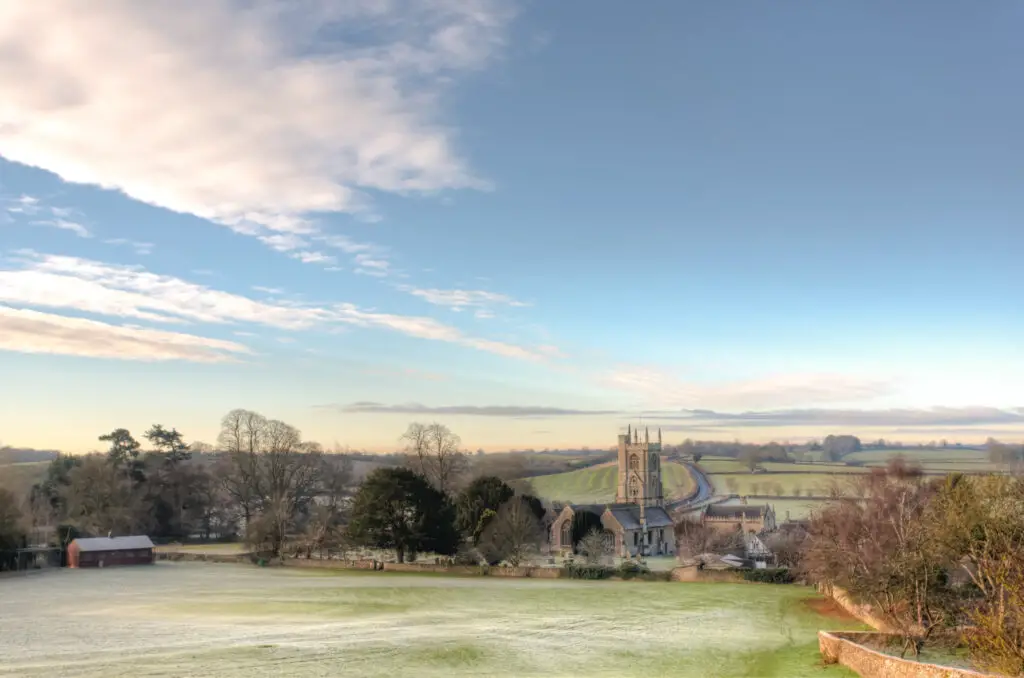 20 - Winter morning country view, Norton St Phinlps, England